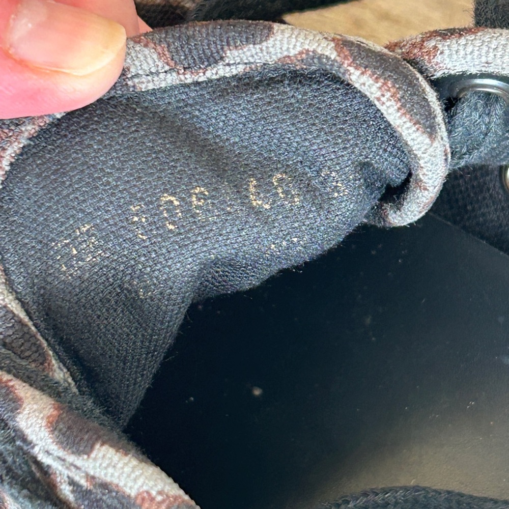 Saint Laurent Leopard Print Blue Black Brown Sneakers 39.5 (fit 8.5) - Picture 6 of 12